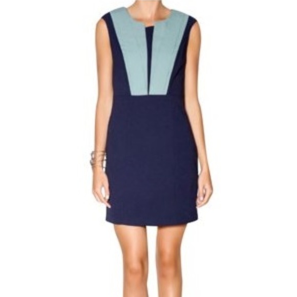 Anthropologie Dresses & Skirts - Anthropologie Navy Bib Front Dress